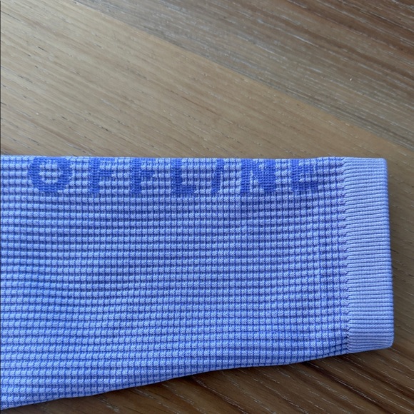 Aerie Offline Purple Waffle Long Sleeve Crop Top M - Picture 2 of 3